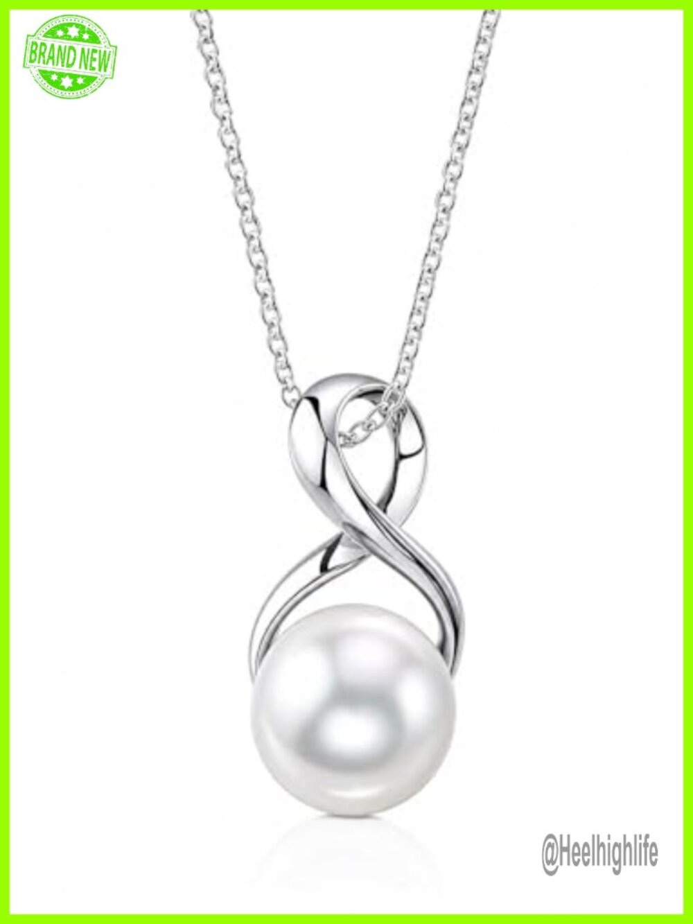 AAAA Freshwater Pearl Pendant Necklace 14K Gold Plated Chain Jewelry Gift